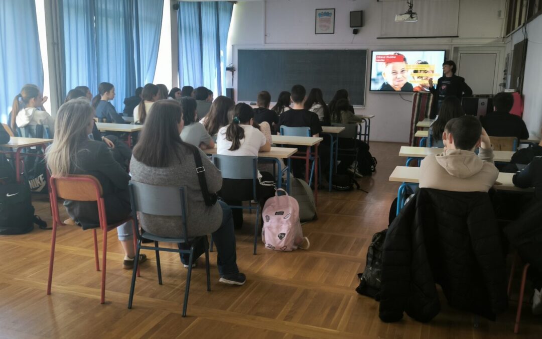 Predavanje nutricionistice o važnosti pravilne prehrane za učenike 7. i 8. razreda